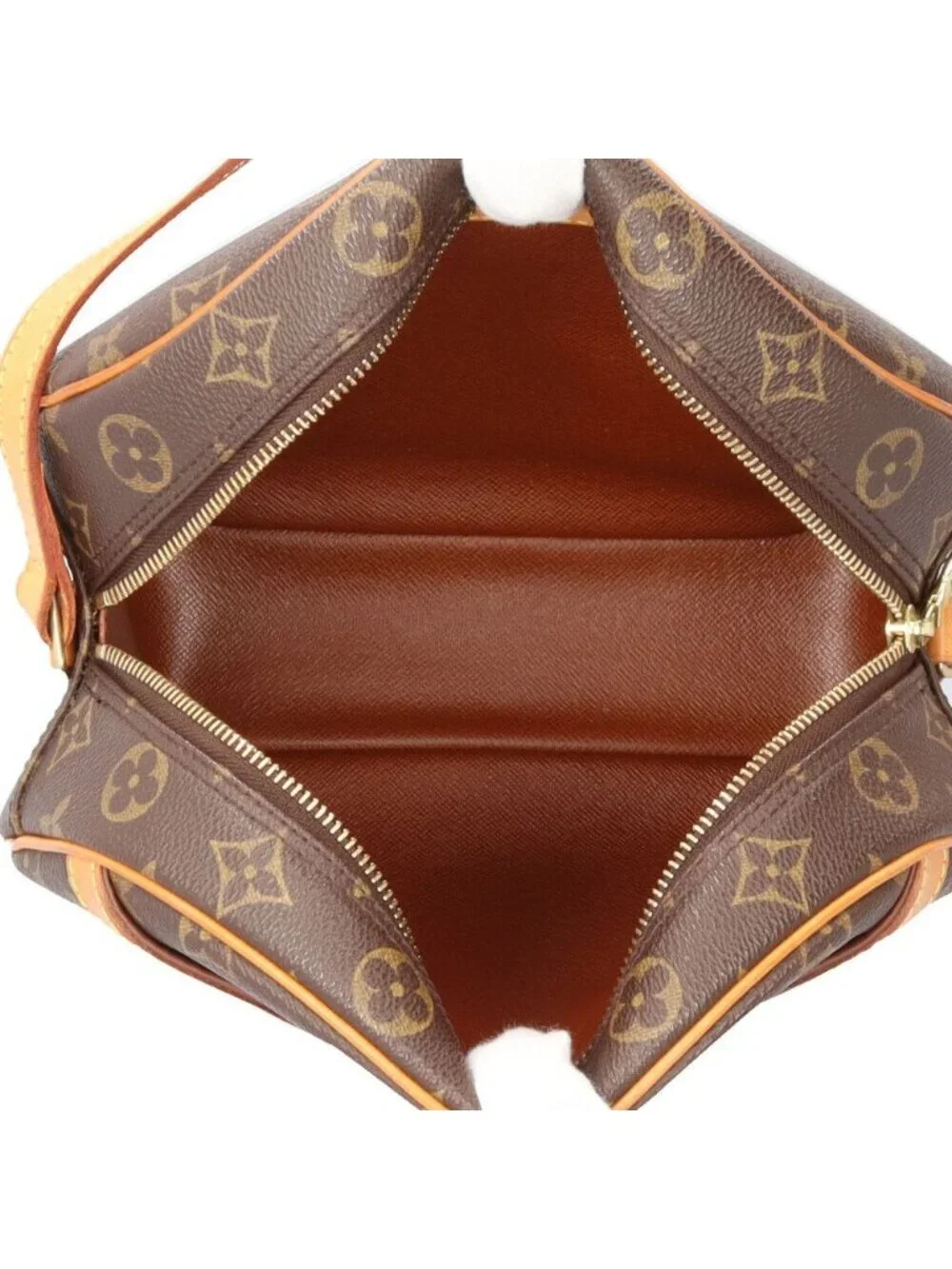 Louis Vuitton Monogram Shoulder Bag Canvas Brown